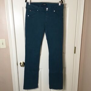 Hudson Jeans Beth Baby Boot Teal Jeans - Size 32